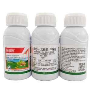 尖圆莎-12%精喹禾·乙羧氟·甲咪烟-微乳剂